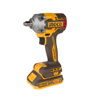 Ingco CKLI20275 20V Lithium-Ion 2.0Ah Cordless Impact Drill and Impact Wrench Combo Kit