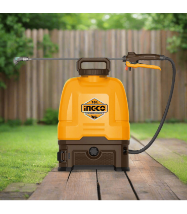 Ingco CSPLI20162 20V Lithium-Ion 2.0 Ah Cordless Backpack Sprayer - 16 Litre