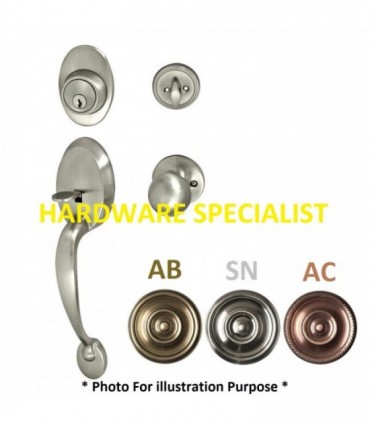 Nelon Entrance Door Handle Lockset 1219