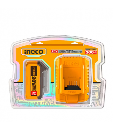 Ingco FBCPK1214 P20S Lithium-Ion Battery and Charger Kit