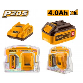 Ingco FBCPK1214 P20S Lithium-Ion Battery and Charger Kit