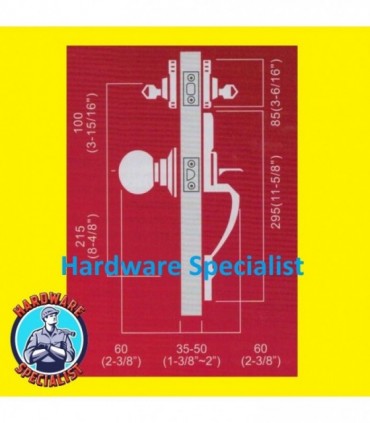 Nelon Entrance Door Handle Lockset 1219