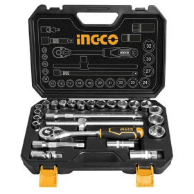Ingco HKTS12251 1/2 inch Socket Set - 25 Pieces