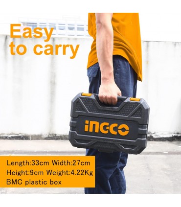 Ingco HKTS12251 1/2 inch Socket Set - 25 Pieces