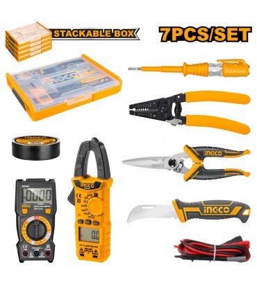Ingco HKTV01T071 7 Pieces Telecom Tools Set