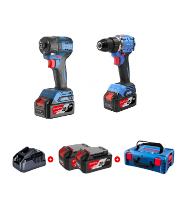 Dong Cheng DCKIT26 Brushless Cordless Driver Drill and Impact Driver Combo Kit