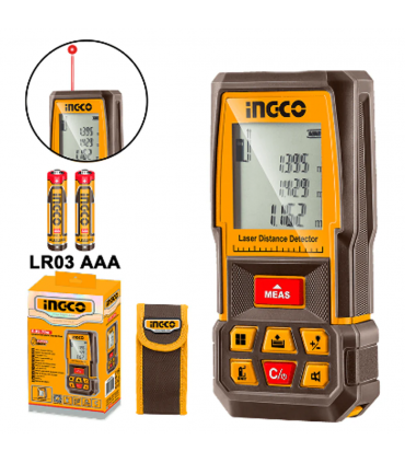 Ingco HLDD1008 635nm Compact Multiple Functions Laser Distance Detector