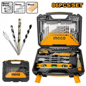 Ingco HKTAC010861 86PCS Drill Bit Hand Tool Set