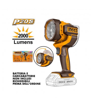 Ingco CWLI2088 20V Cordless LED Power Work Lamp - Bare Unit
