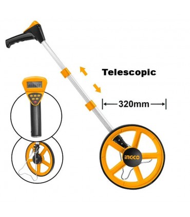 Ingco HDMW23 320MM Digital Display Stand Metric Measuring Wheel