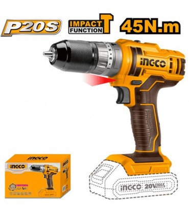 Ingco CIDLI201455 20V Cordless Impact Drill - Bare Unit