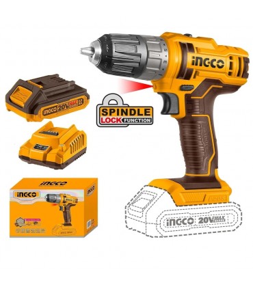 Ingco CIDLI201455 20V Cordless Impact Drill - Bare Unit
