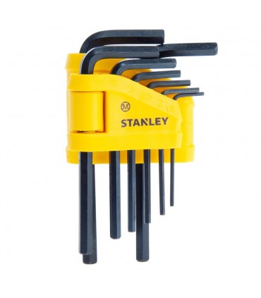 Stanley 69-251Folding Hex Key Metric 1.5 - 8 mm Set of 8 Pieces