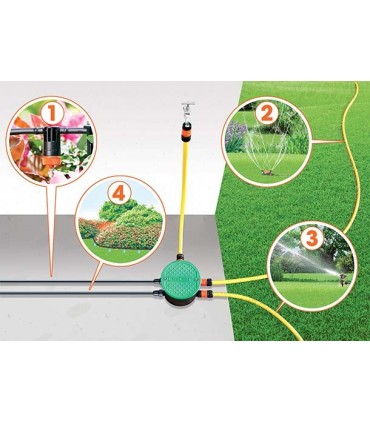 Claber 90829 Hydro 4 Programmable Irrigation Water Timer Unit