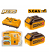 Ingco FBCPK2425 P20S 20V 2X5.0Ah Lithium-Ion Battery And Charger Kit