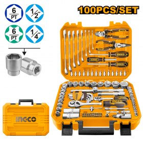 Ingco HKTHP21001 100PCS Hand Tool Set With Case