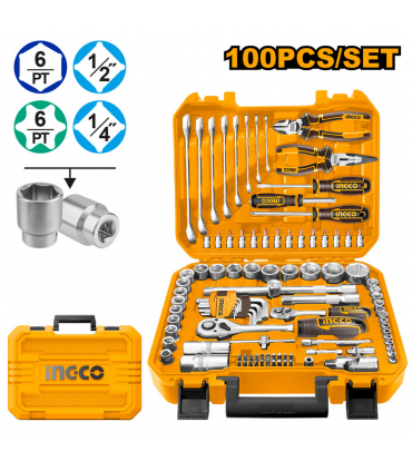 Ingco HKTHP21001 100PCS Hand Tool Set With Case