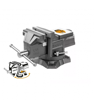 Ingco HBV088 8" 2500KGS Bench Vice With Swivel Base And Anvil