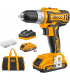 Ingco CDLI2002 20V 45Nm Lithium-Ion Cordless Drill Set