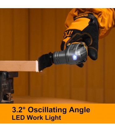 Ingco CMLI20228 20V Lithium-Ion 2.0 Ah Variable Speed Cordless Multi Tool