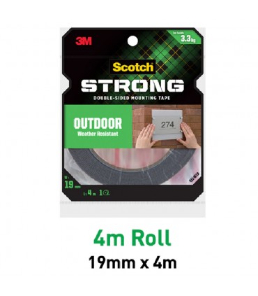 3M Scotch Strong Outdoor Double Sided Mounting Tape