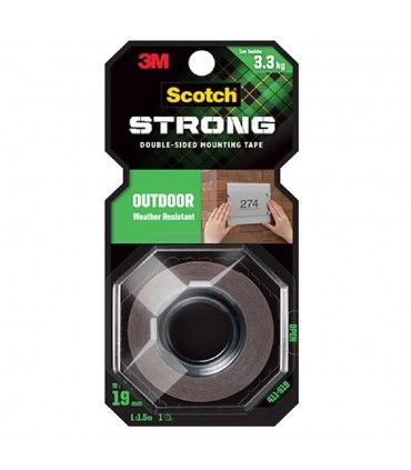 3M Scotch Strong Outdoor Double Sided Mounting Tape