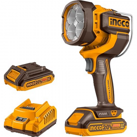 Ingco CWLI20881 20V 22.5W 2000 Lumens Lithium-Ion Cordless Work Torch
