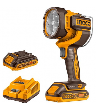 Ingco CWLI20881 20V 22.5W 2000 Lumens Lithium-Ion Cordless Work Torch