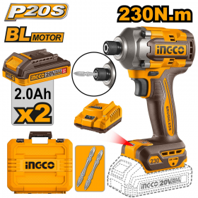 Ingco CIRLI2023 20V 230Nm Cordless Brushless Impact Driver