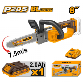 Ingco CGSLI20851 20V 8" Lithium-ion Cordless Chain Saw