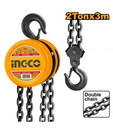 Ingco HCBK0102 2 TON 3M Industrial Duty Chain Block