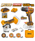 Ingco CKLI20766 20V Impact Brushless Cordless Drill With Mini Cut-Off Tool Combo Kit