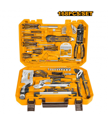 Ingco HKTHP21681 Hand Tool Set For Household & Automotive Repair - 168 Pieces