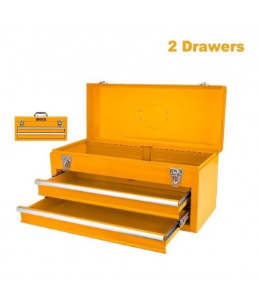 Ingco HTB06 Metal Storage Organizer Portable Tool Box