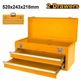 Ingco HTB06 Metal Storage Metal Organizer Portable Tool Box - 3-Position with2 Drawers