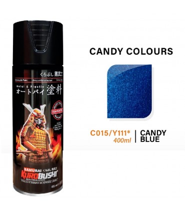 Samurai C015/Y111 Candy Blue Quick Drying Spray Paint - 400mL