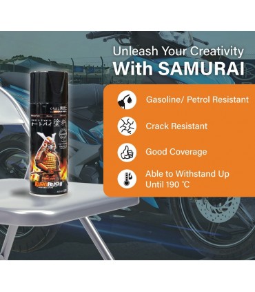 Samurai TCY9014 Candy Purple Quick Drying Spray Paint - 400mL