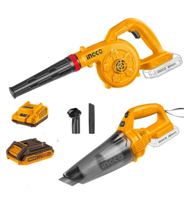 Ingco COSLI240998 20V Cordless Air Blower And Vacuum Cleaner Combo Set