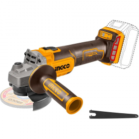Ingco CAGLI201258 20V Brushless 125mm Cordless Angle Grinder - Bare Unit