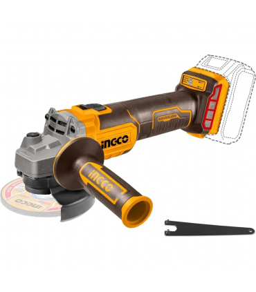 Ingco CAGLI201258 20V Brushless 125mm Cordless Angle Grinder - Bare Unit