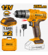 Ingco CDLI1228 2 x 12V Lithium-Ion 1.5 Ah 25Nm Cordless Drill Driver Set