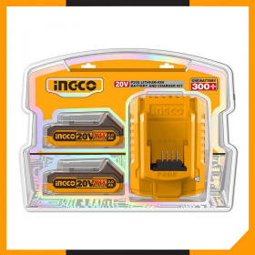 Ingco FBCPK1222 20V Lithium-Ion P20S Battery and Charger Kit