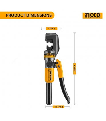 Ingco HHCT0170 14mm Hydraulic Crimping Tool