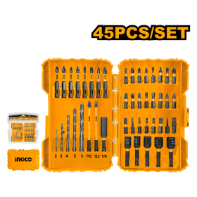 Ingco AKDL24502 45 Pieces Impact Screwdriver Bit Set