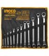 Ingco HKSPA3142 12Pcs Off-Set Durable Versatile Ring Spanner Set
