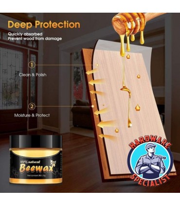 Hardware Specialist 100% Natural Pure Beeswax - 80g