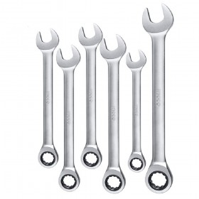 Ingco HKSPAR1062 6-Piece Cr-V Steel Ratchet Spanner Set