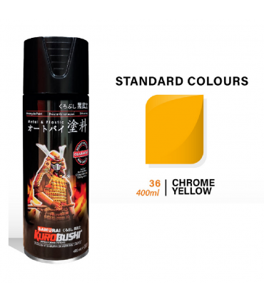 Samurai 36/108 Chrome Yellow Standard Spray Paint - 400mL