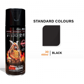 Samurai 30/109 Black Gloss Standard Spray Paint - 400mL