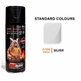 Samurai 3/124 Silver Gloss Standard Spray Paint - 400mL